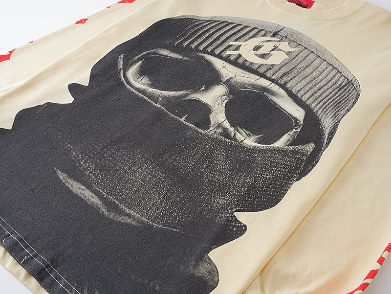 Godspeed Masked Face Graphic Long-Sleeve T-Shirt ¡ª detail