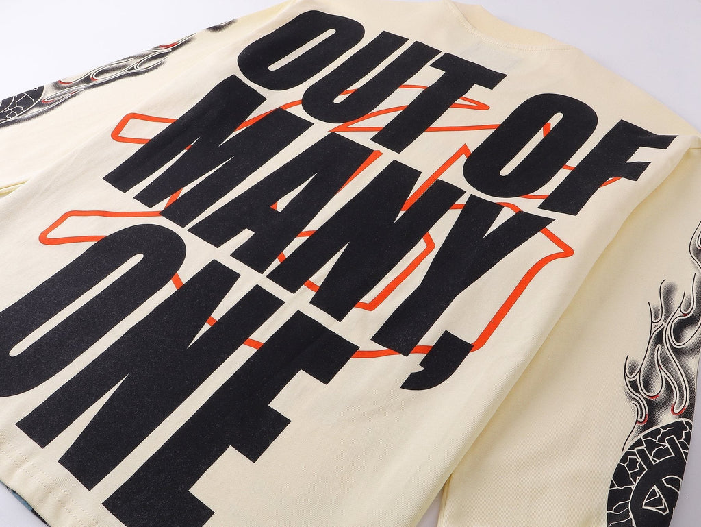 Godspeed Out of Many One Graphic Long-Sleeve T-Shirt ¡ª detail
