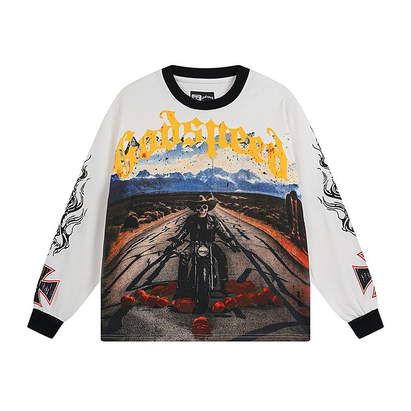 Godspeed Out of Many One Graphic Long-Sleeve T-Shirt ¡ª front