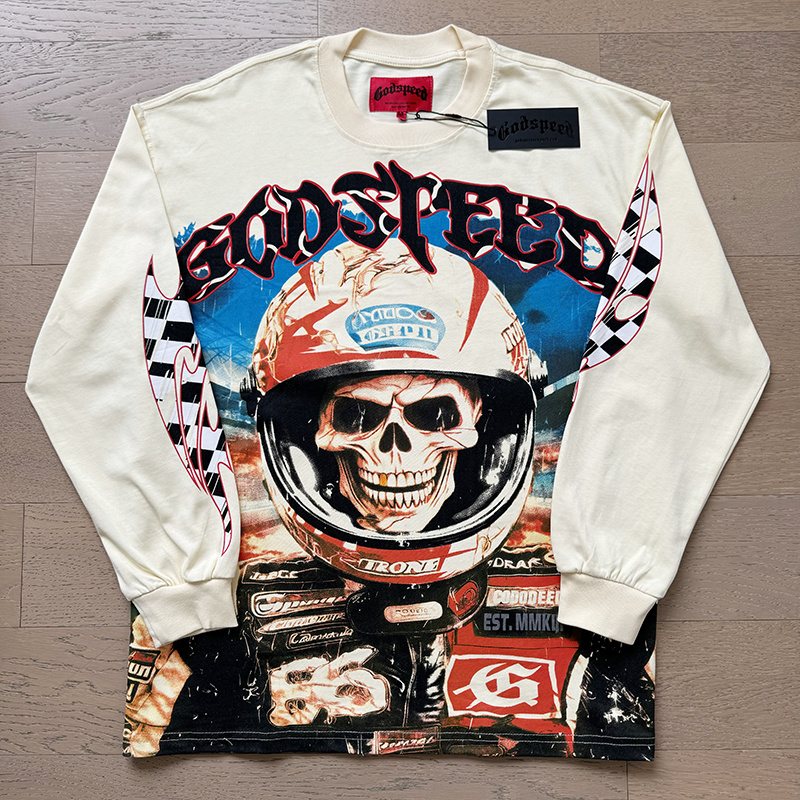 Godspeed Out of Many One Graphic Long-Sleeve T-Shirt ¡ª front