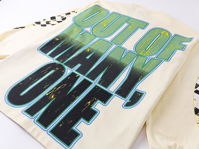 Godspeed Out of Many One Racing Graphic Long-Sleeve T-Shirt ¡ª detail
