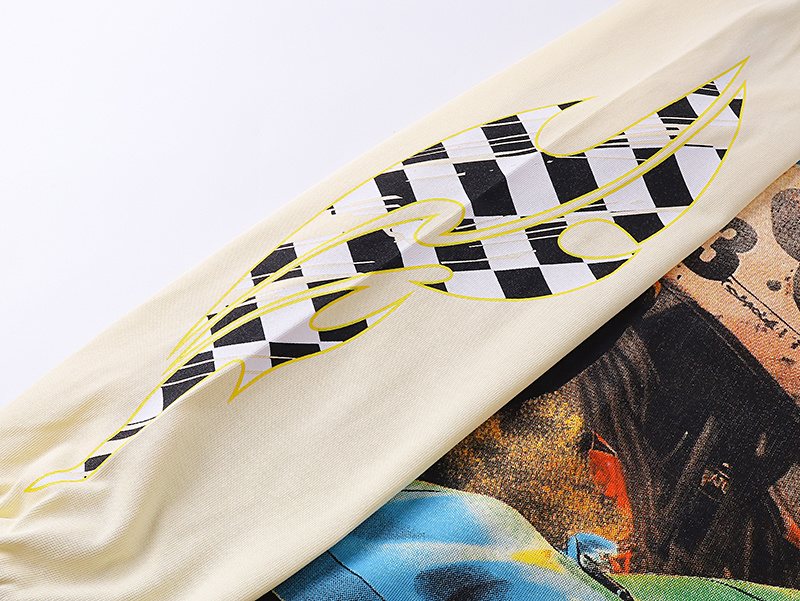 Godspeed Out of Many One Racing Graphic Long-Sleeve T-Shirt ¡ª detail