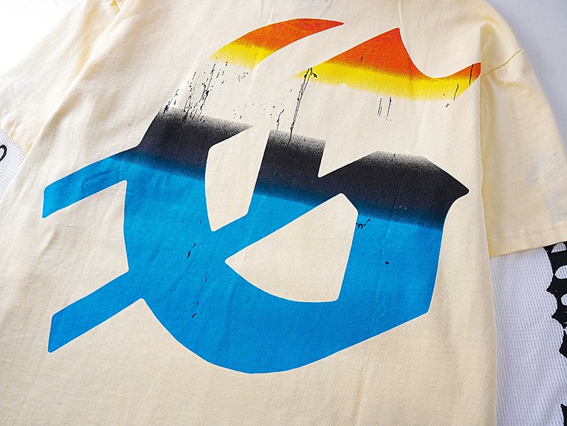 Godspeed E Pluribus Unum Faux Layered Long-Sleeve T-Shirt ¡ª detail