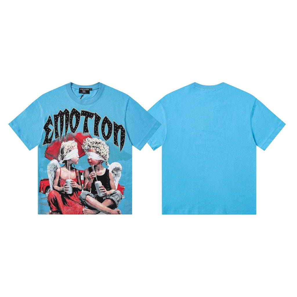MIXED EMOTION Angel Graphic Short-Sleeve T-Shirt ¡ª front