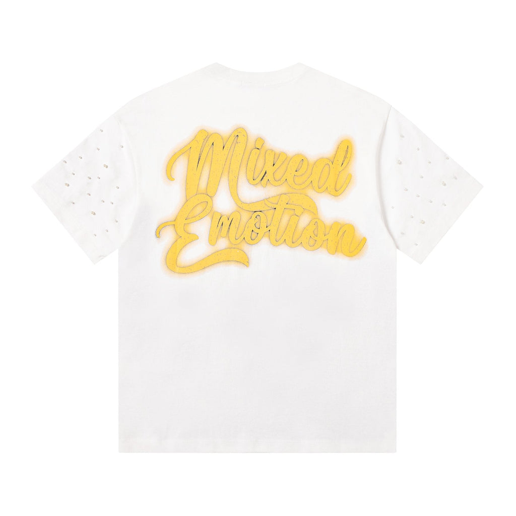 MIXED EMOTION Angel Graphic Pearl-Sleeve T-Shirt ¡ª back