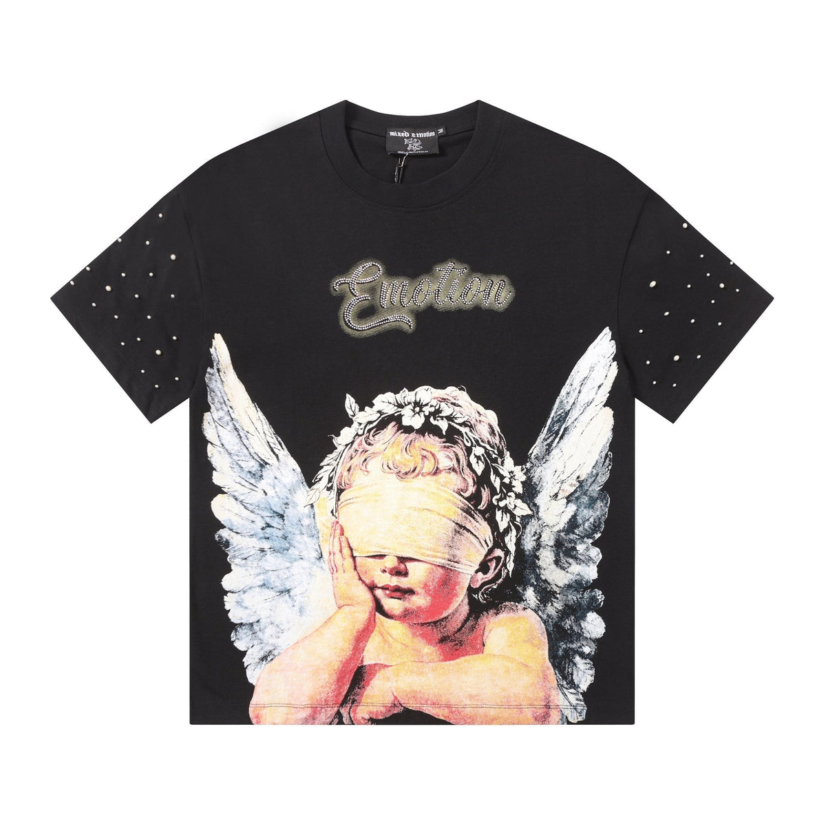MIXED EMOTION Angel Graphic Pearl-Sleeve T-Shirt ¡ª hero