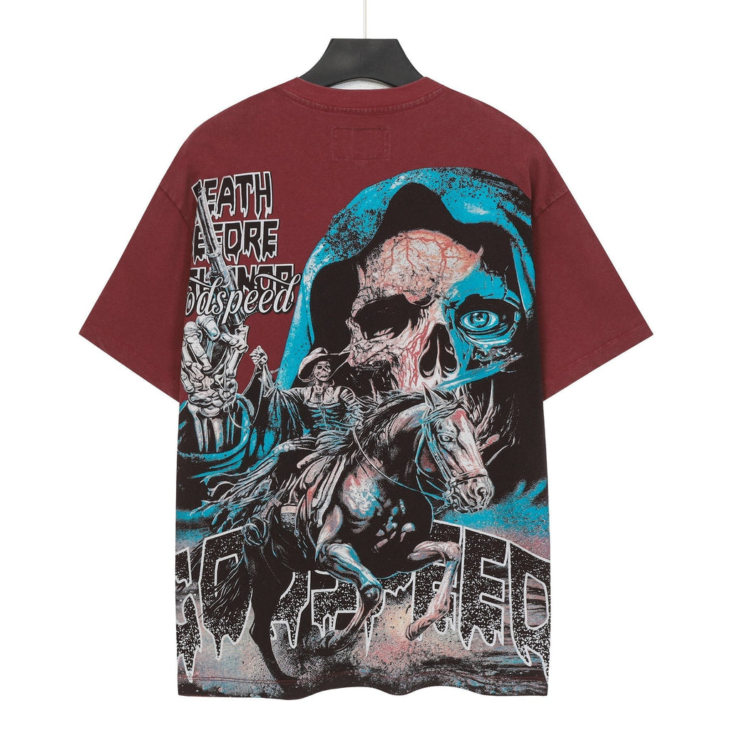 Godspeed Distressed Rhinestone Graphic T-Shirt ¡ª back