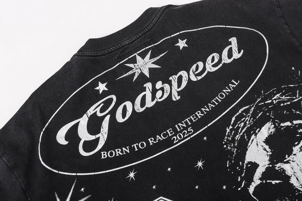 Godspeed Born to Race Graphic T-Shirt ¡ª detail