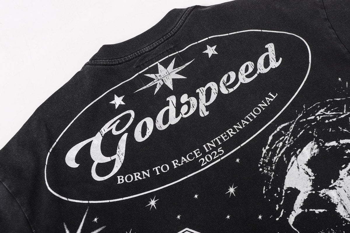 Godspeed Born to Race Graphic T-Shirt ¡ª detail