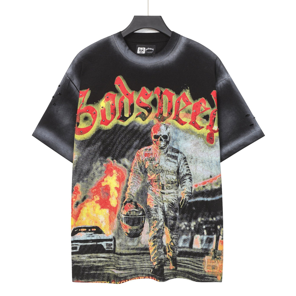Godspeed Racing Flame Graphic T-Shirt ¡ª hero