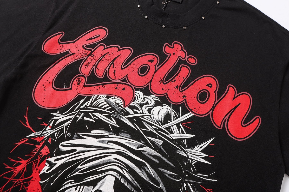 MIXED EMOTION Statue Graphic Short-Sleeve T-Shirt ¡ª detail