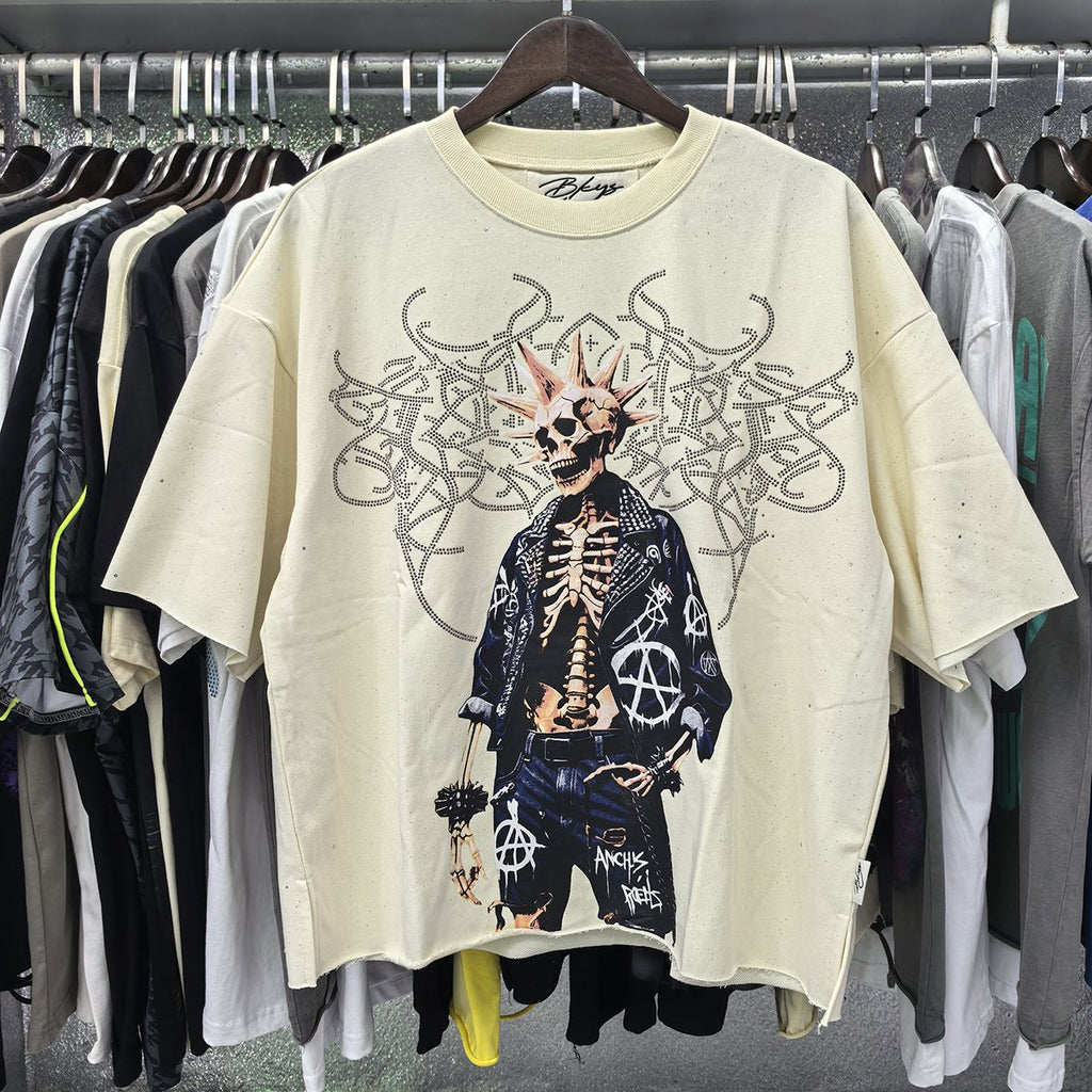 BKYS Revival Skeleton Rhinestone Graphic T-Shirt ¡ª context