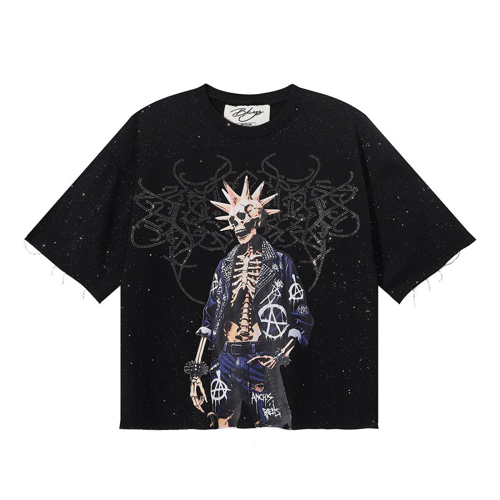 BKYS Revival Skeleton Rhinestone Graphic T-Shirt ¡ª hero