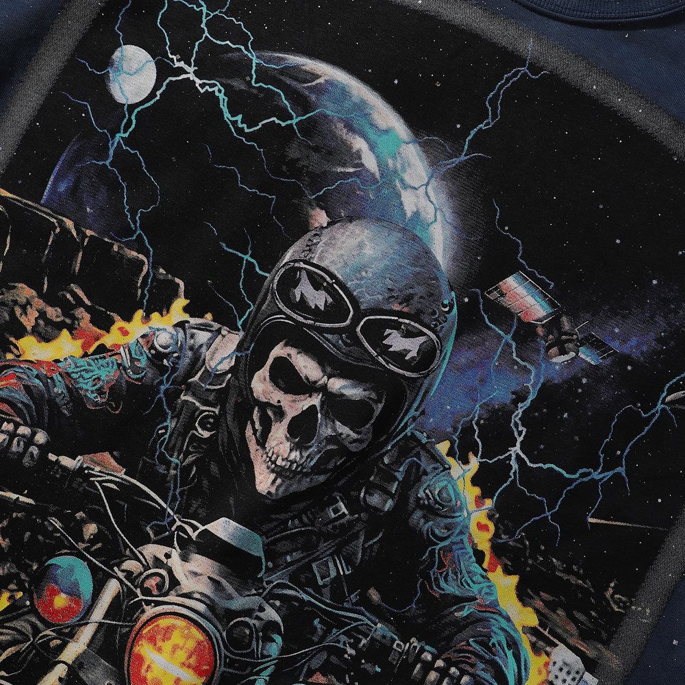 BKYS Revival Rider Skeleton Motorcycle Graphic T-Shirt ¡ª detail