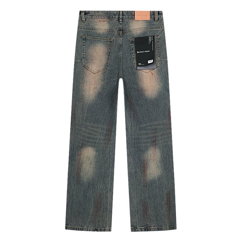 Purple Brand Distressed Blue Jeans ¡ª back