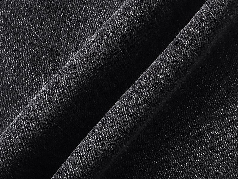 Purple Brand Washed Black Paint-Splatter Flared Jeans ¡ª fabric_closeup