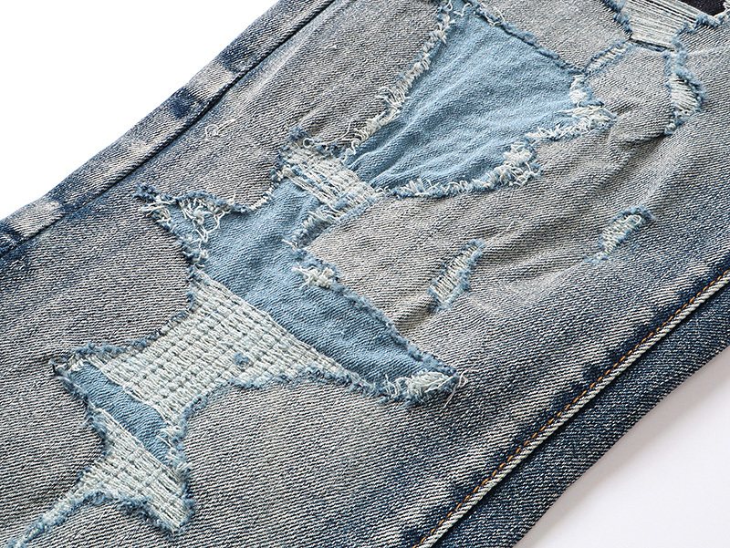 Purple Brand Distressed Flared Jeans ¡ª detail