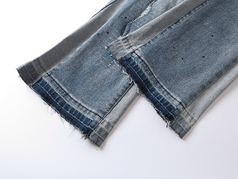 Purple Brand Distressed Washed Denim Jeans ¡ª detail