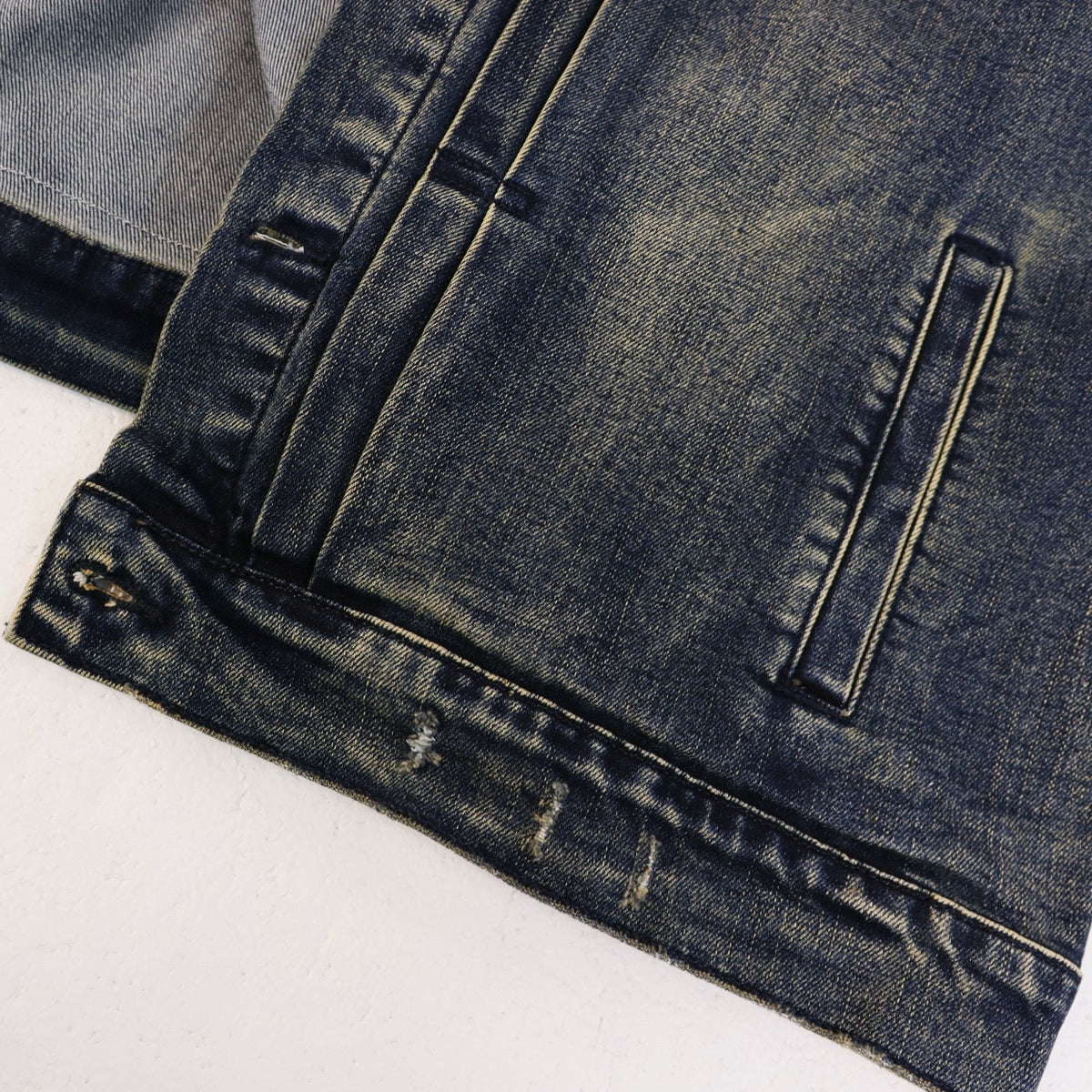 Purple Brand Bandana Trucker Denim Jacket ¡ª detail