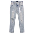 Purple Brand Light Blue Distressed Paint Splatter Jeans ¡ª hero