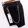 Purple Brand Chain Detail Denim Shorts ¡ª hero