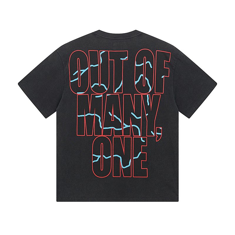 Godspeed Washed Black Rock Graphic T-Shirt ¡ª back
