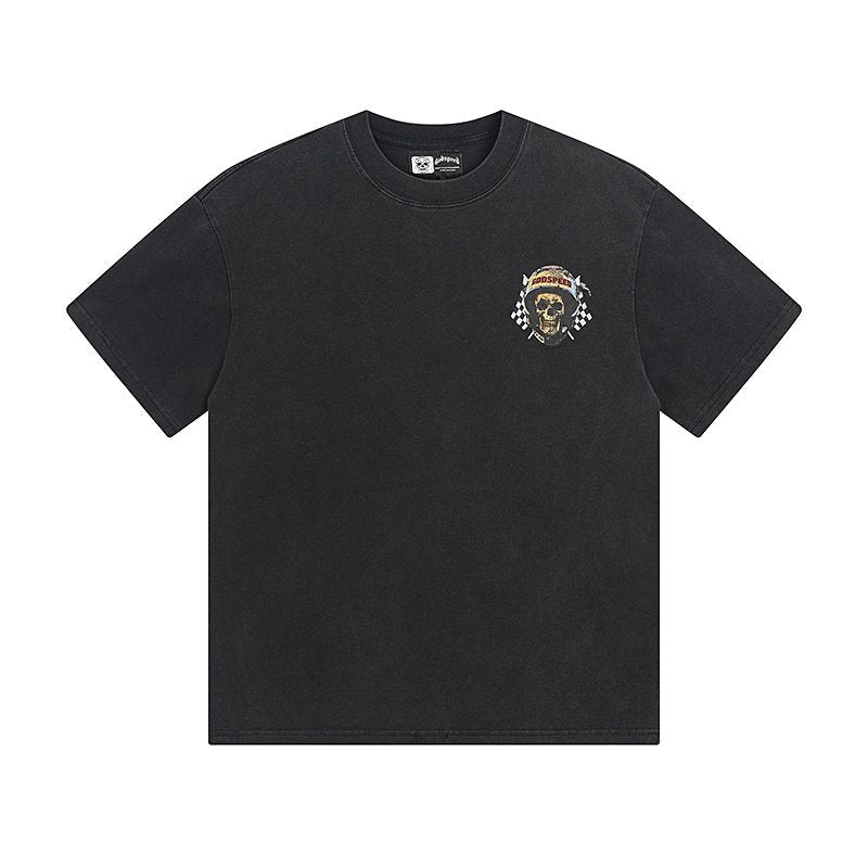 Godspeed Skull Helmet Graphic T-Shirt ¡ª hero