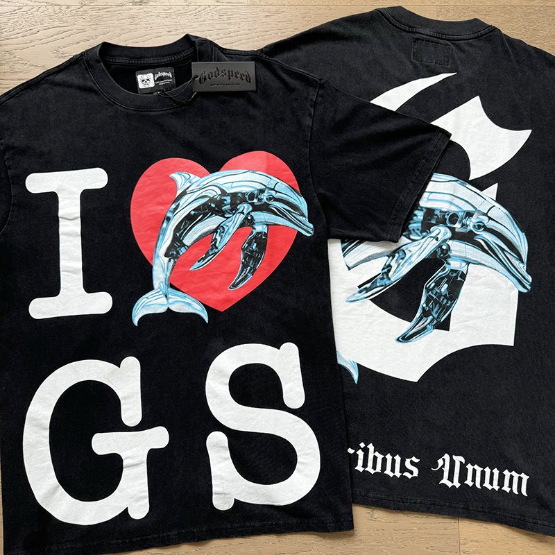 Godspeed Black Washed GS Graphic Short-Sleeve T-Shirt ¡ª context