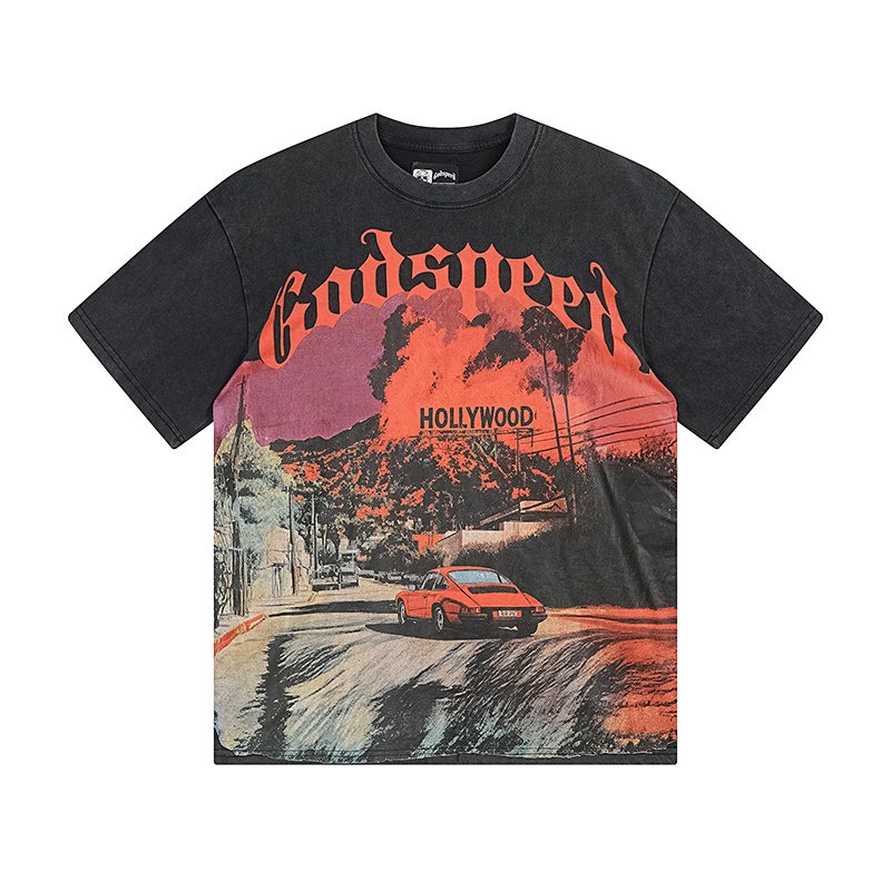 Godspeed Hollywood Car Graphic T-Shirt ¡ª hero