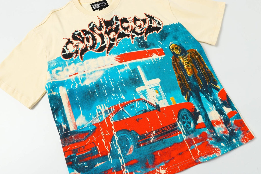 Godspeed Racing Car Graphic T-Shirt ¡ª front