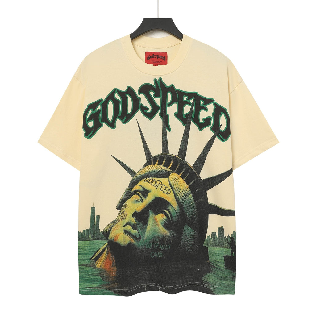 Godspeed Statue of Liberty Sun Eye Short-Sleeve T-Shirt ¡ª hero