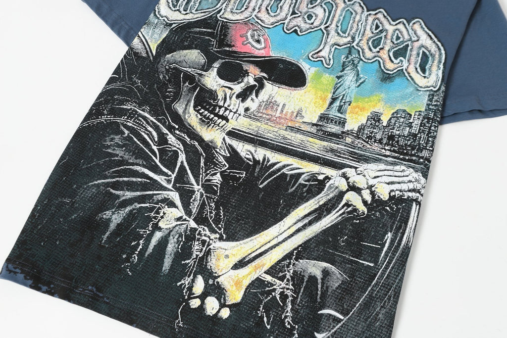 Godspeed Skull City Back Graphic T-Shirt ¡ª detail