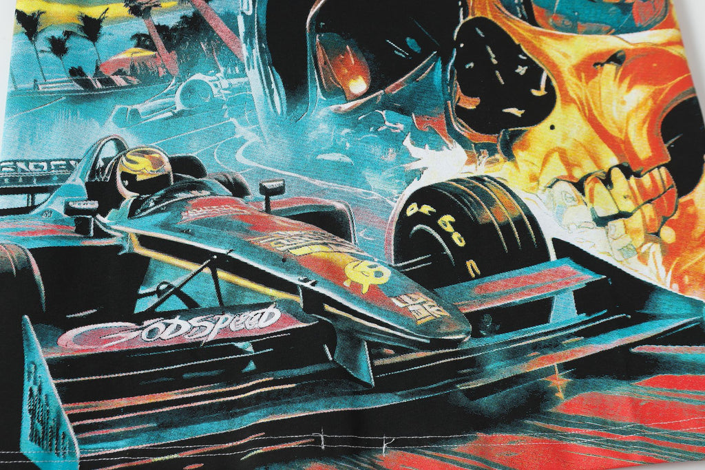 Godspeed Racing Skull Graphic Short-Sleeve T-Shirt ¡ª detail
