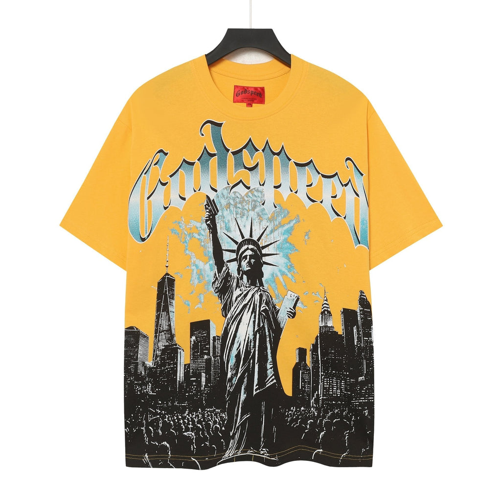 Godspeed Yellow Statue of Liberty Graphic T-Shirt ¡ª hero