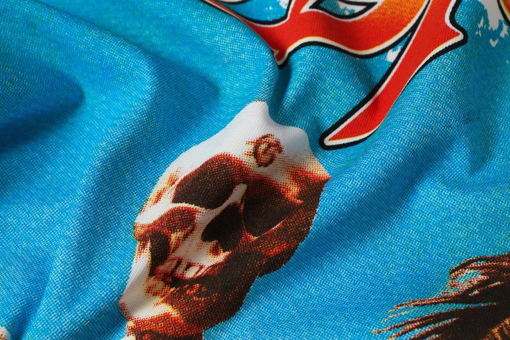 Godspeed Skeleton Surfer Graphic Short-Sleeve T-Shirt ¡ª detail
