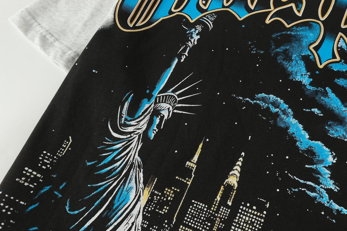 Godspeed Statue of Liberty City Graphic T-Shirt ¡ª detail