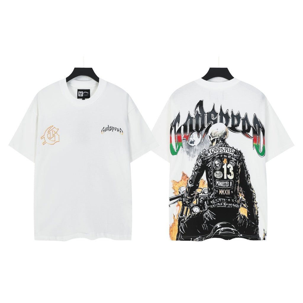 Godspeed Manifested II Biker Graphic T-Shirt ¡ª hero