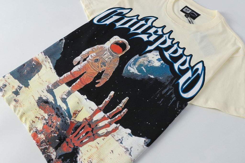Godspeed Cream Astronaut Graphic Short-Sleeve T-Shirt ¡ª detail