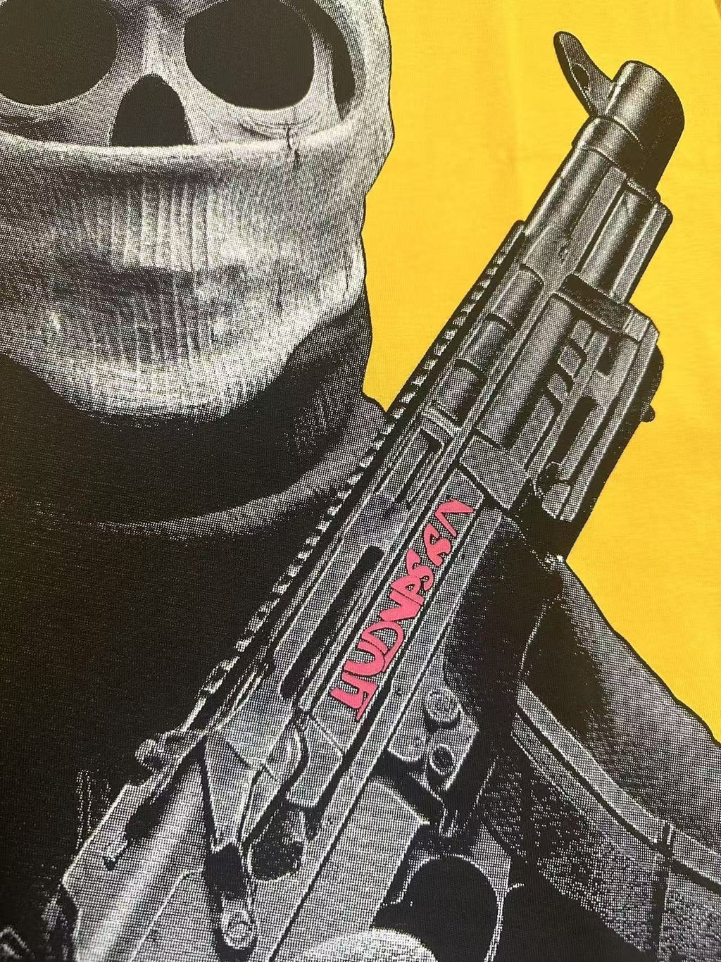 Godspeed Yellow Masked Figure Graphic T-Shirt ¡ª detail