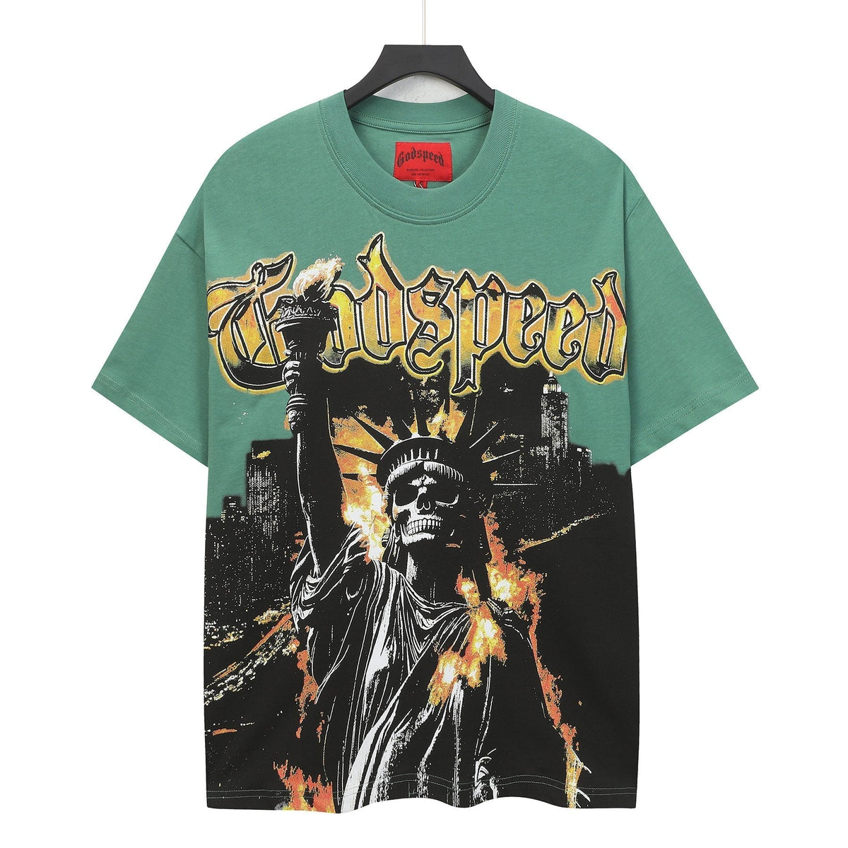 Godspeed Statue of Liberty Graphic T-Shirt ¡ª front