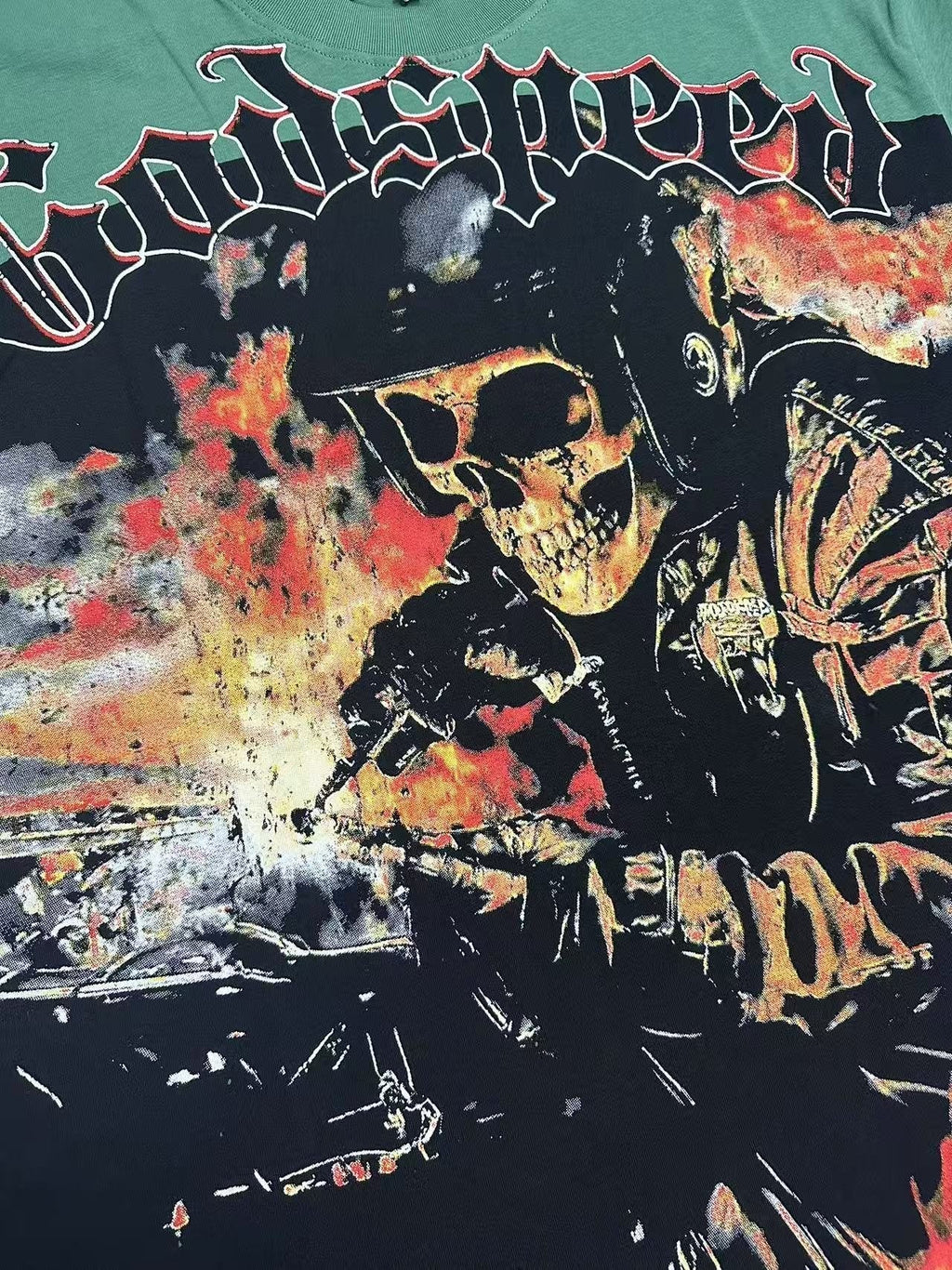 Godspeed Born to Ride Graphic T-Shirt ¡ª detail