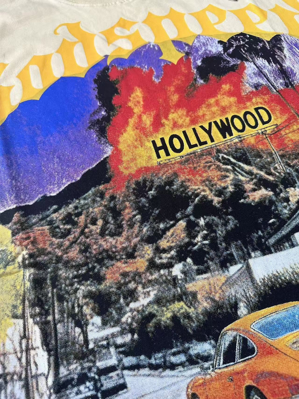 Godspeed Hollywood Car Graphic T-Shirt ¡ª detail