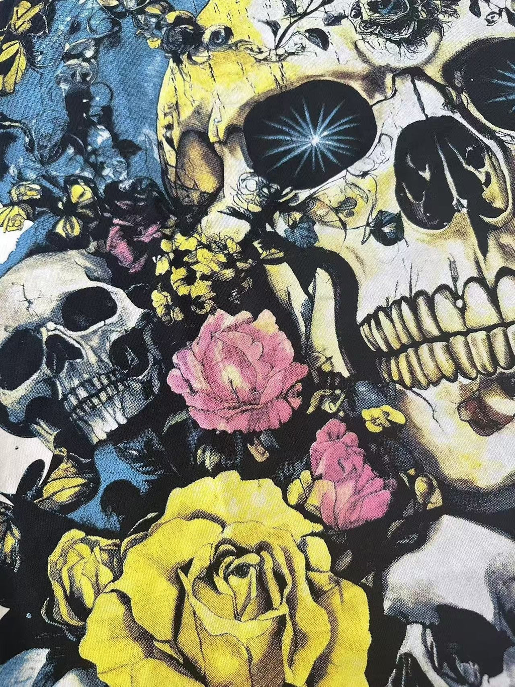 Godspeed Skull Rose Graphic T-Shirt ¡ª detail
