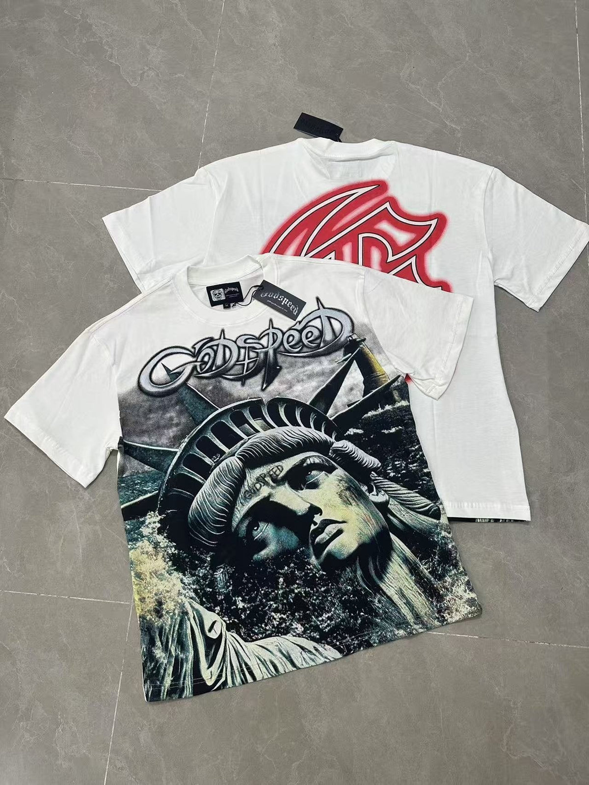 Godspeed Statue Graphic T-Shirt ¡ª context