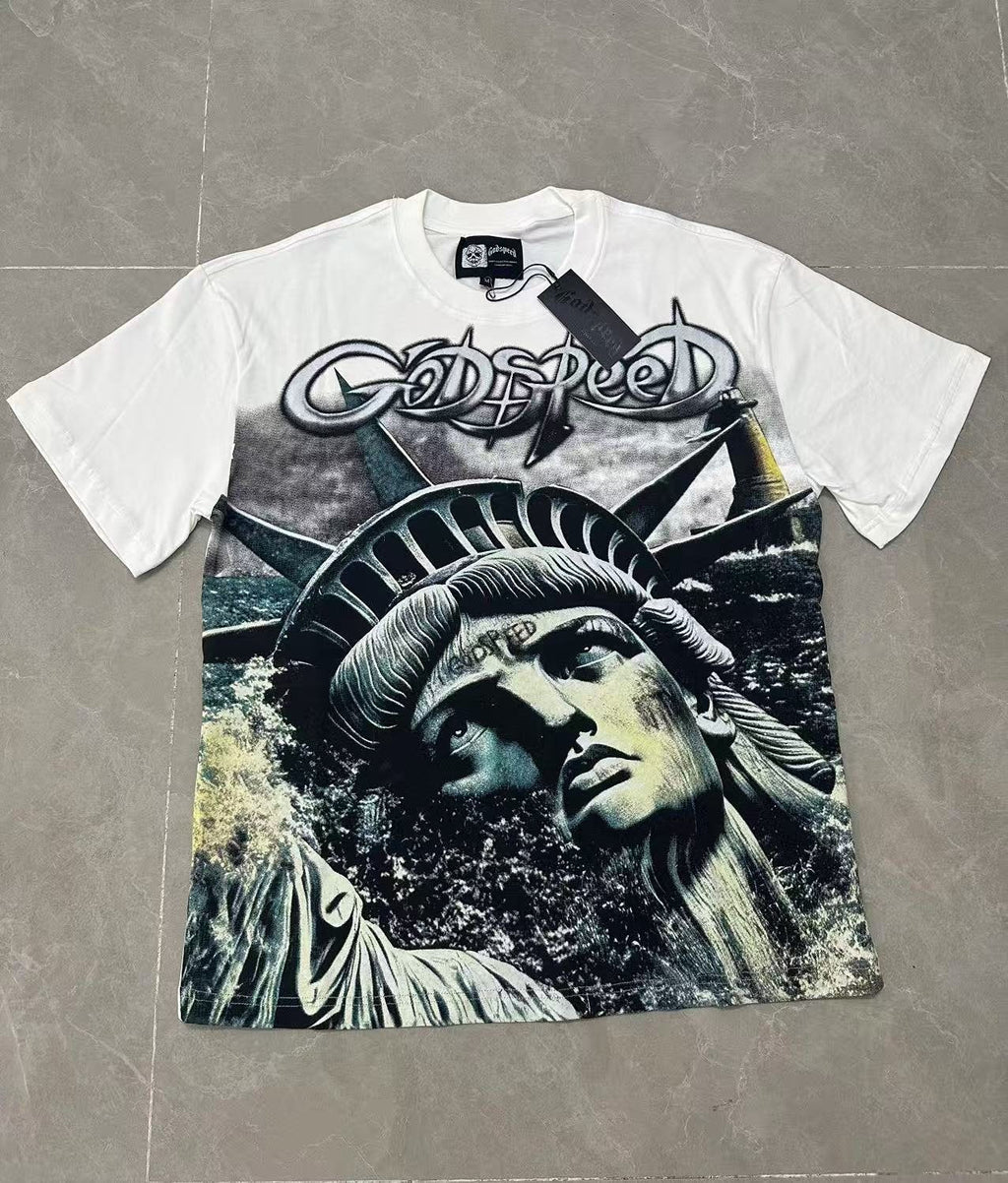 Godspeed Statue Graphic T-Shirt ¡ª front
