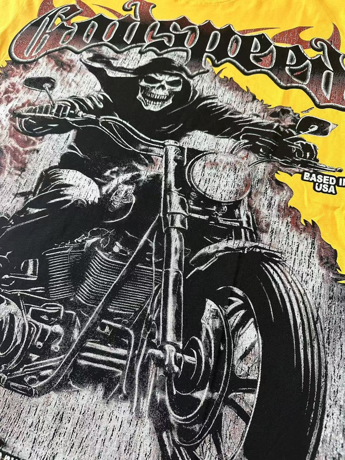 Godspeed Motorcycle Graphic T-Shirt ¡ª detail