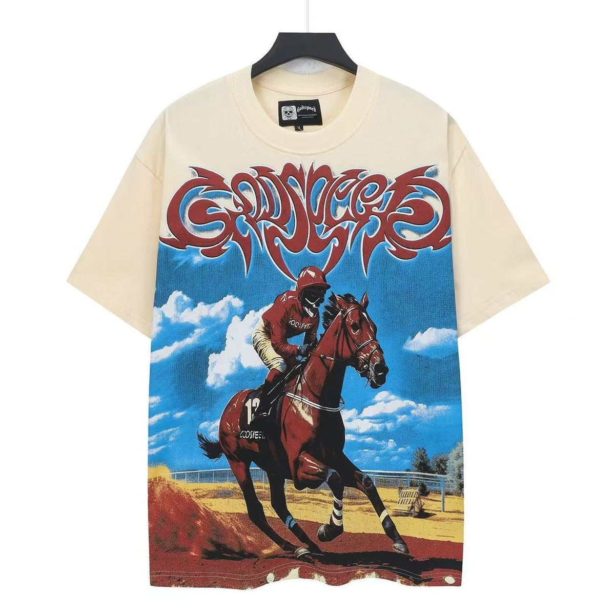 Godspeed Horse Racing Graphic T-Shirt ¡ª hero