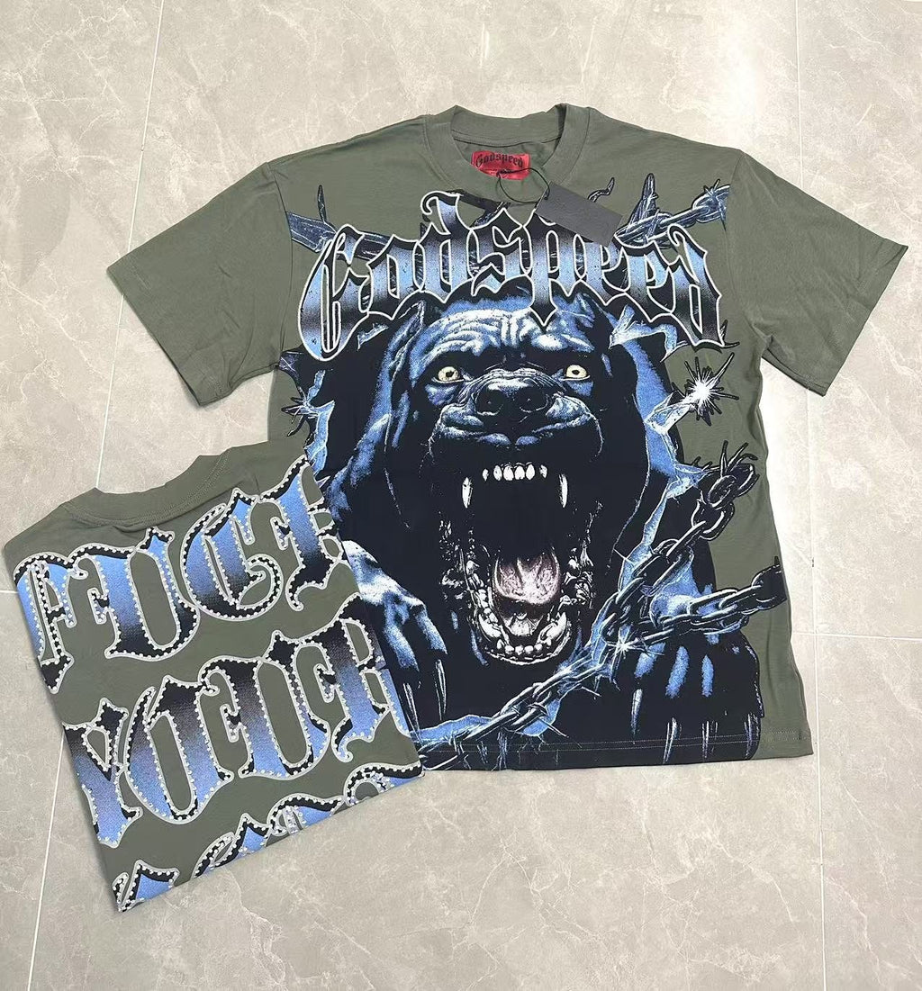 Godspeed Panther & Puck Your Society Graphic T-Shirt ¡ª context