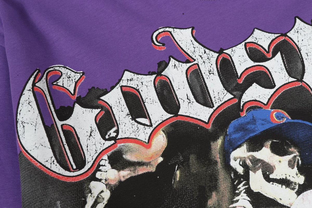 Godspeed Purple Baseball Graphic T-Shirt ¡ª detail