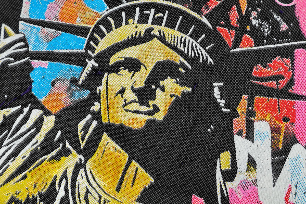 Godspeed Statue of Liberty Graphic T-Shirt ¡ª detail